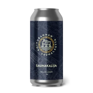 saunakalija helles, saksalaistyylinen vaalea lager, tölkki, Koivurannan saunalautan collab